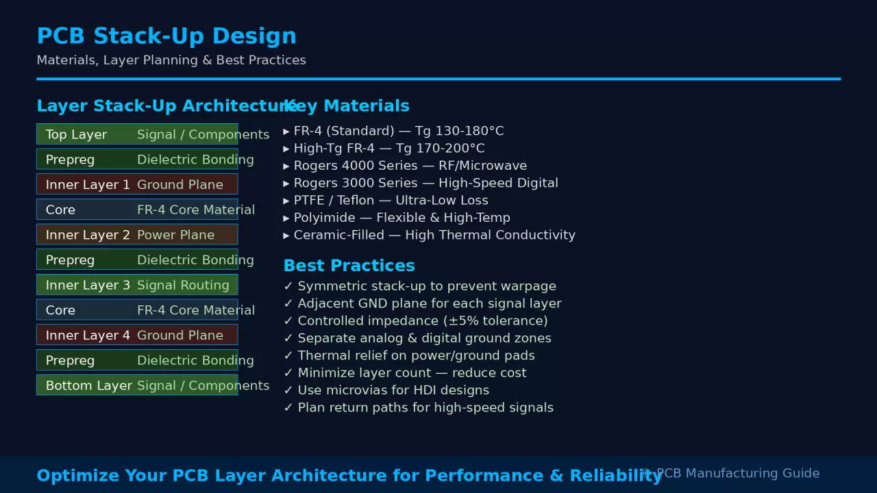 PCB Stack-Up Design &mdash; Materials, Layer Planning & Best Practices | Superb Automation